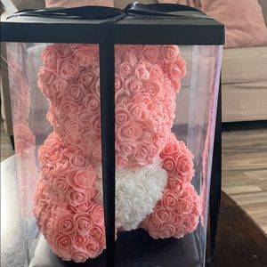 Pink Rose Teddy Bear